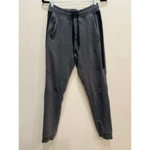 Lululemon Gray & Black Sweatpants Mens Small Joggers Drawstring Elastic Waist